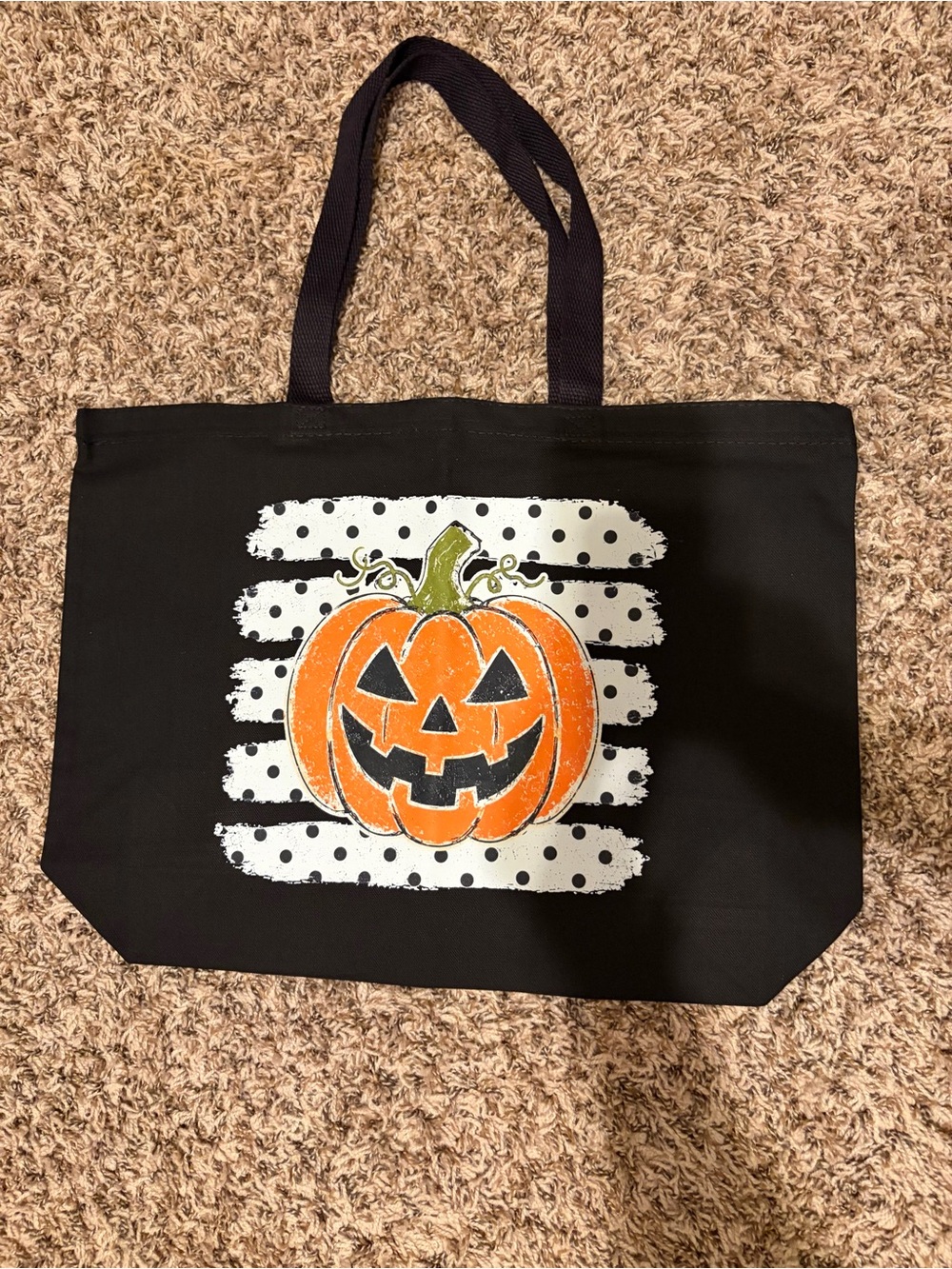 Halloween Pumpkin 🎃 Tote Bag - Orange Pumpkin - Picture 2 of 2